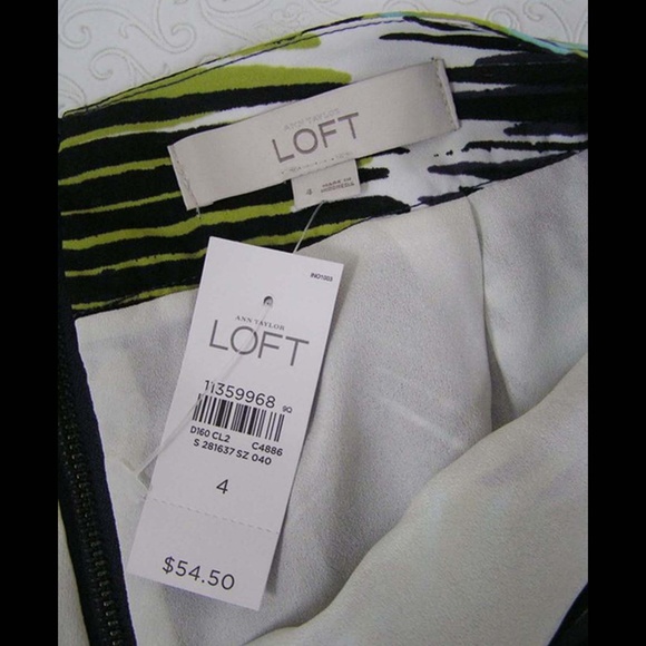 Ann Taylor LOFT Multi-colored Skirt Size 4 New! - Picture 3 of 4